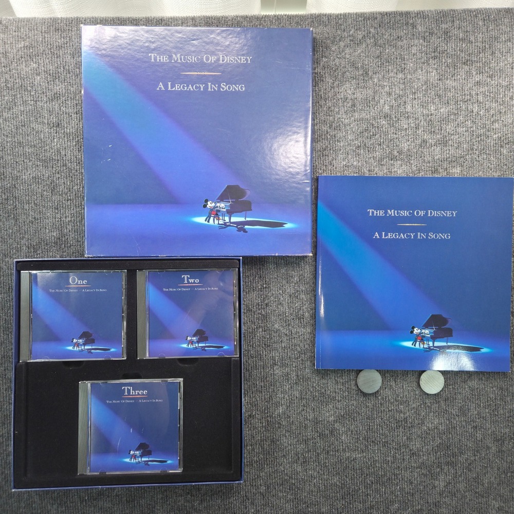 The Music of Disney‎ A Legacy in Song 3 CD Box Set Mickey Mouse 1992 Remastered
